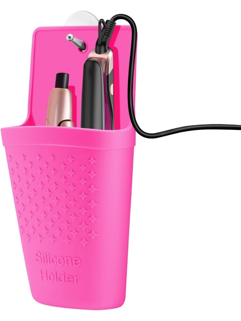 2 Pack Heat Resistant Silicone Hair Tool Mat & Pouch - Portable Travel